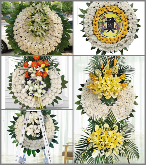 湖南常德津市市药山镇新福村花圈速递
